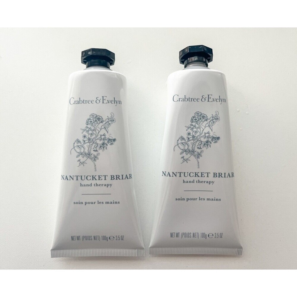 Set of 2 FULL SIZE  Crabtree & Evelyn Nantucket Briar Hand Therapy 100g 3.5 oz